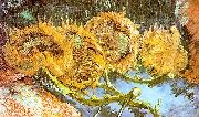 Vincent Van Gogh Four Cut Sunflowers oil painting